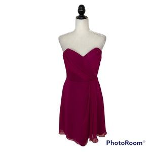 Alvina Valenta Pink Sweetheart Neckline Dress